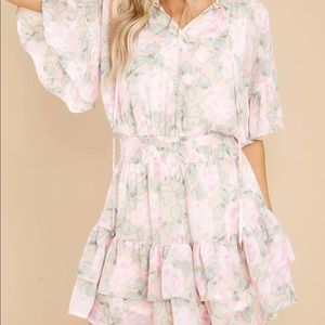 Floral print womens dress size large